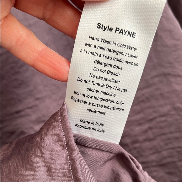 Danier NWOT Deep Purple Women's PAYNE Blouse, Size S - Picture 7 of 8